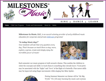 Tablet Screenshot of milestonesinmusic.com